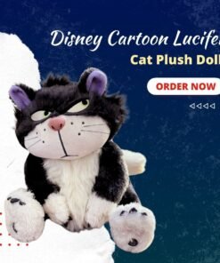 Disney Cartoon Lucifer Cat Plush Doll