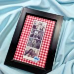 Red Plaid 4 Photo Memory Frame