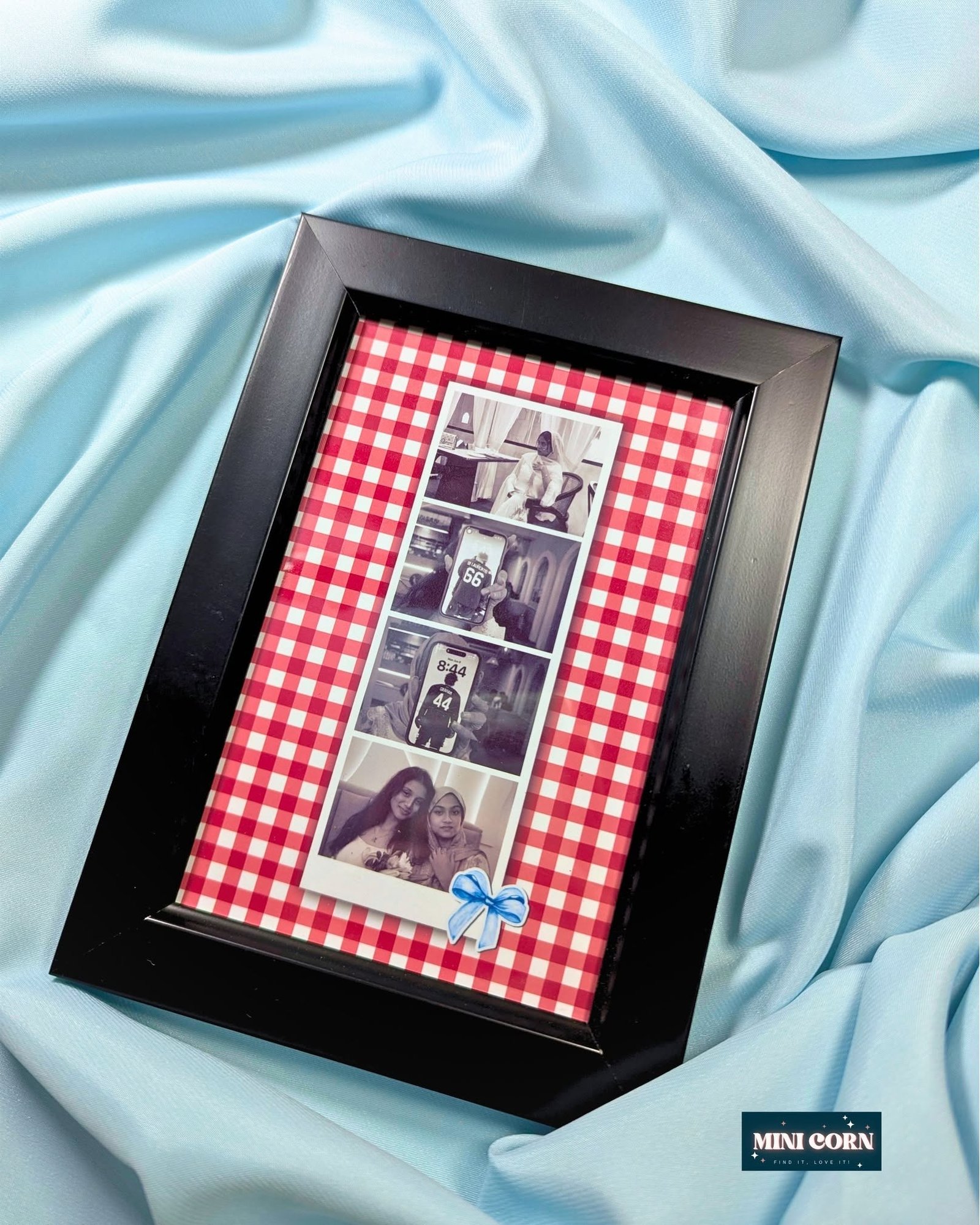805696647_1393717639559896_5967726241253236992_n Red Plaid 4 Photo Memory Frame - Image 1