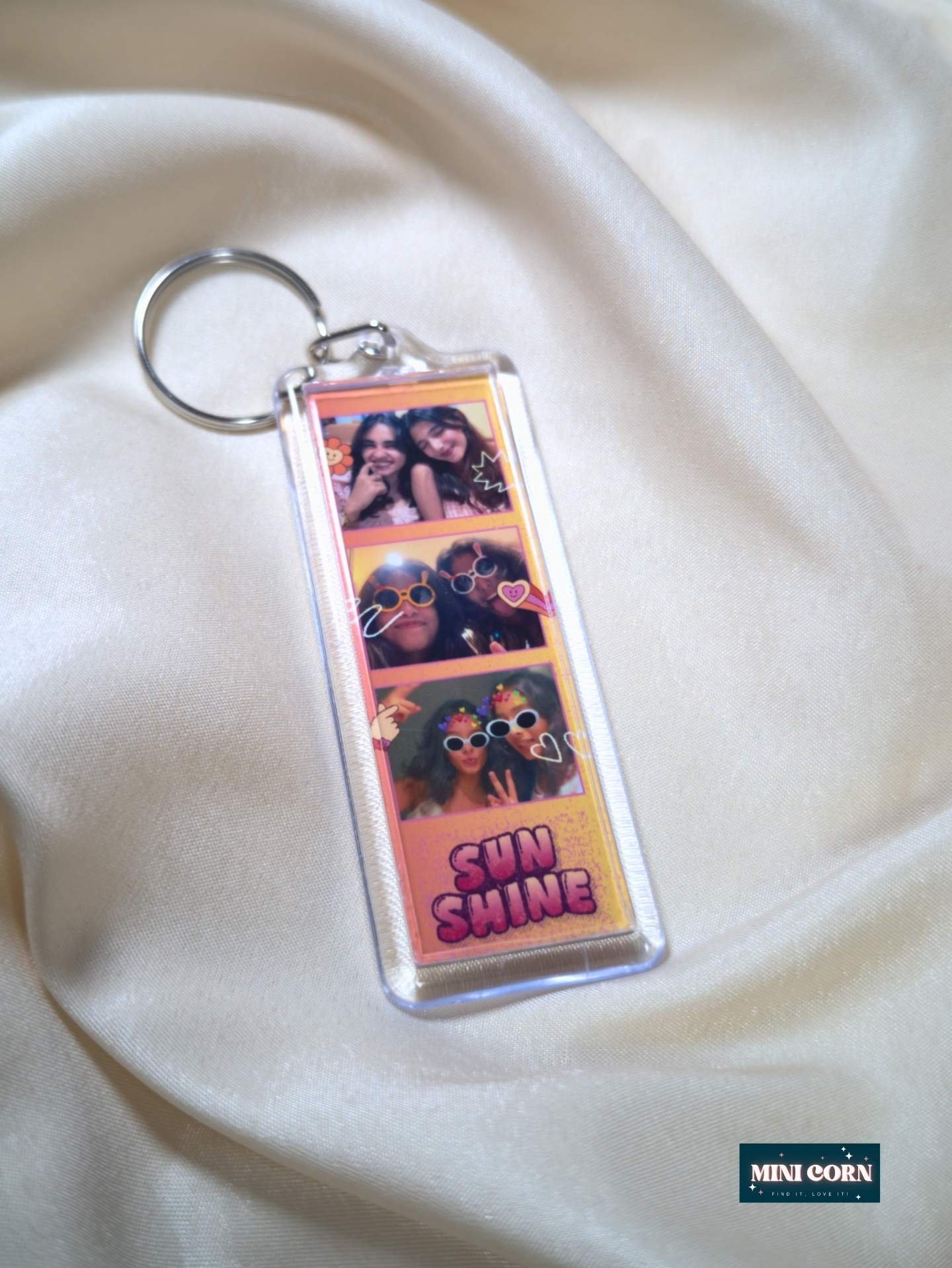 Copy of Untitled Design(18) Mini Photo Strip Keychain – Sunshine Edition - Image 1