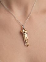 Couples Hug Pendant Necklace - Image 3